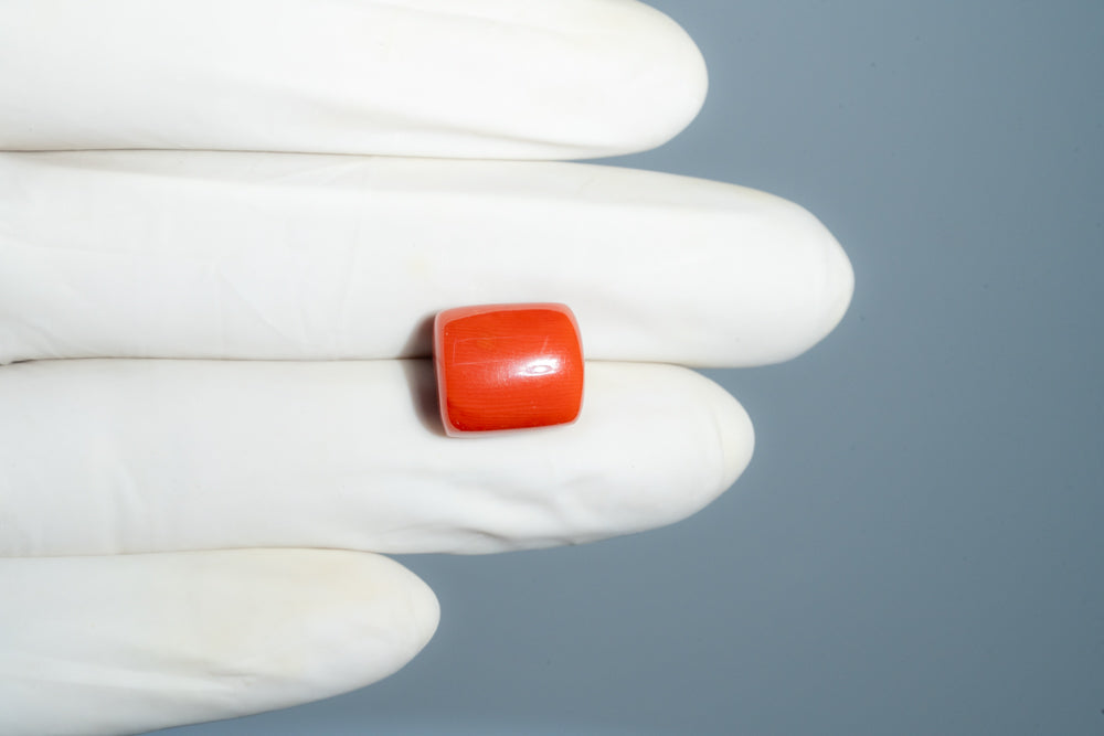 Natural Italian Red Coral (Moonga) 13.95 Carats