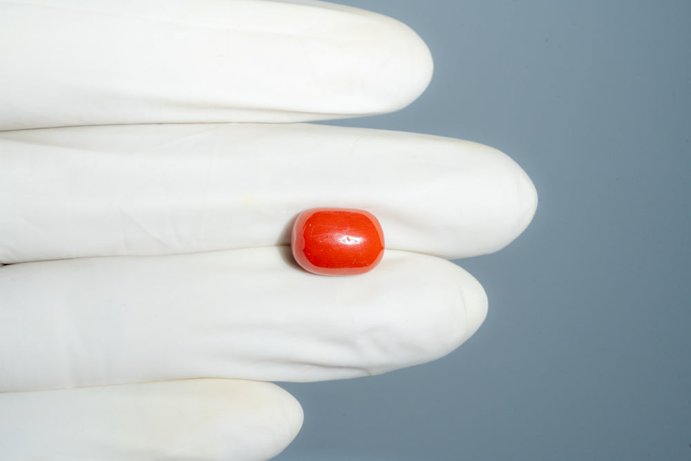 Natural Italian Red Coral (Moonga) 8.12 Carats