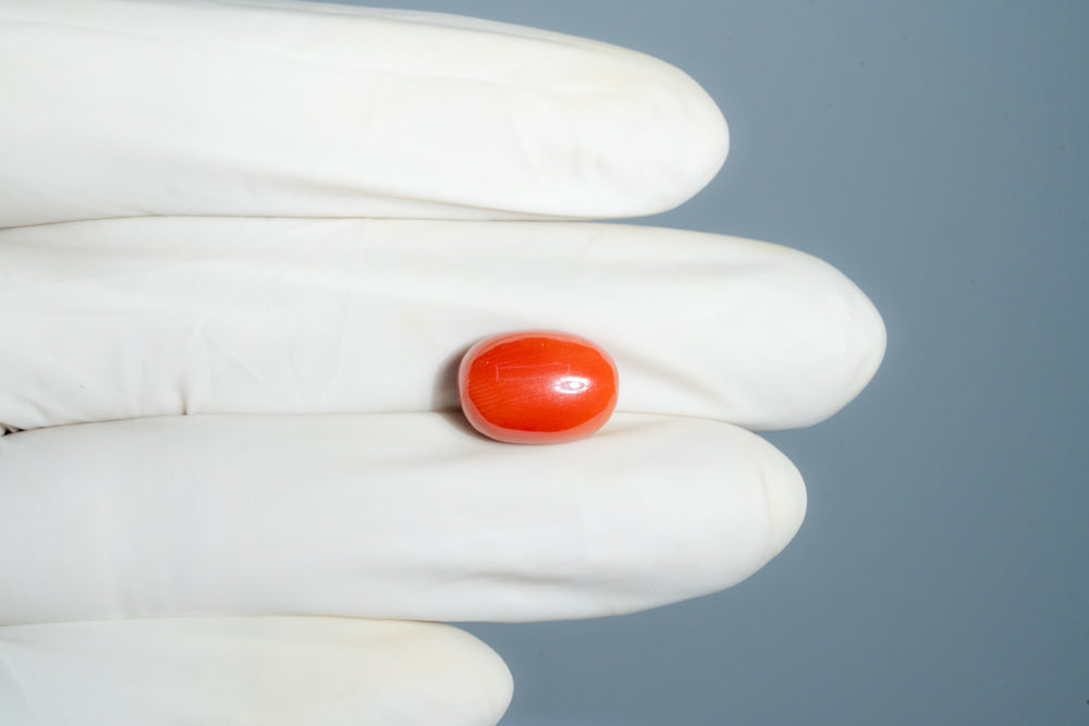 Natural Red Coral (Moonga) 8.91 Carats