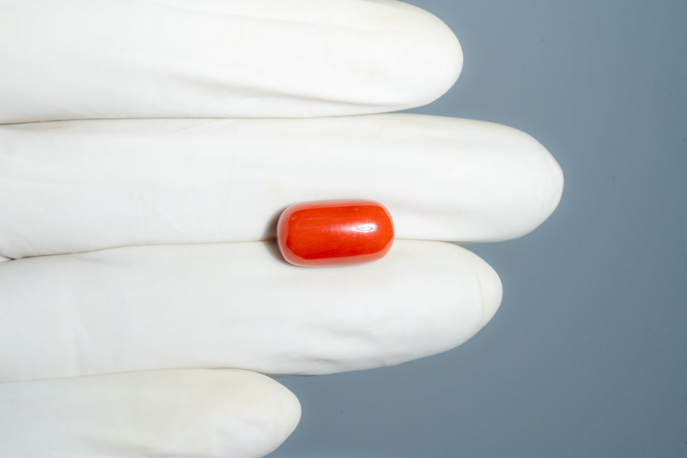 Natural Italian Red Coral (Moonga) 9.98 Carats