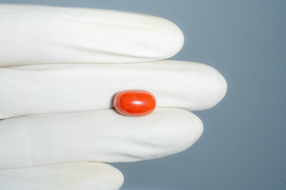 Natural Italian Red Coral (Moonga) 8.36 Carats