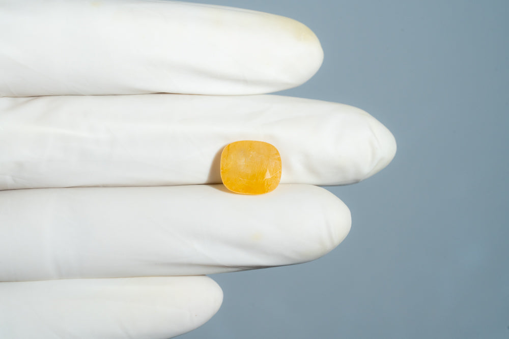 Natural Yellow Sapphire (Pukhraj) 7.59 Carats