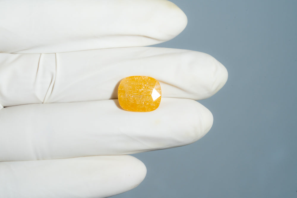Natural Yellow Sapphire (Pukhraj) 8.89 Carats