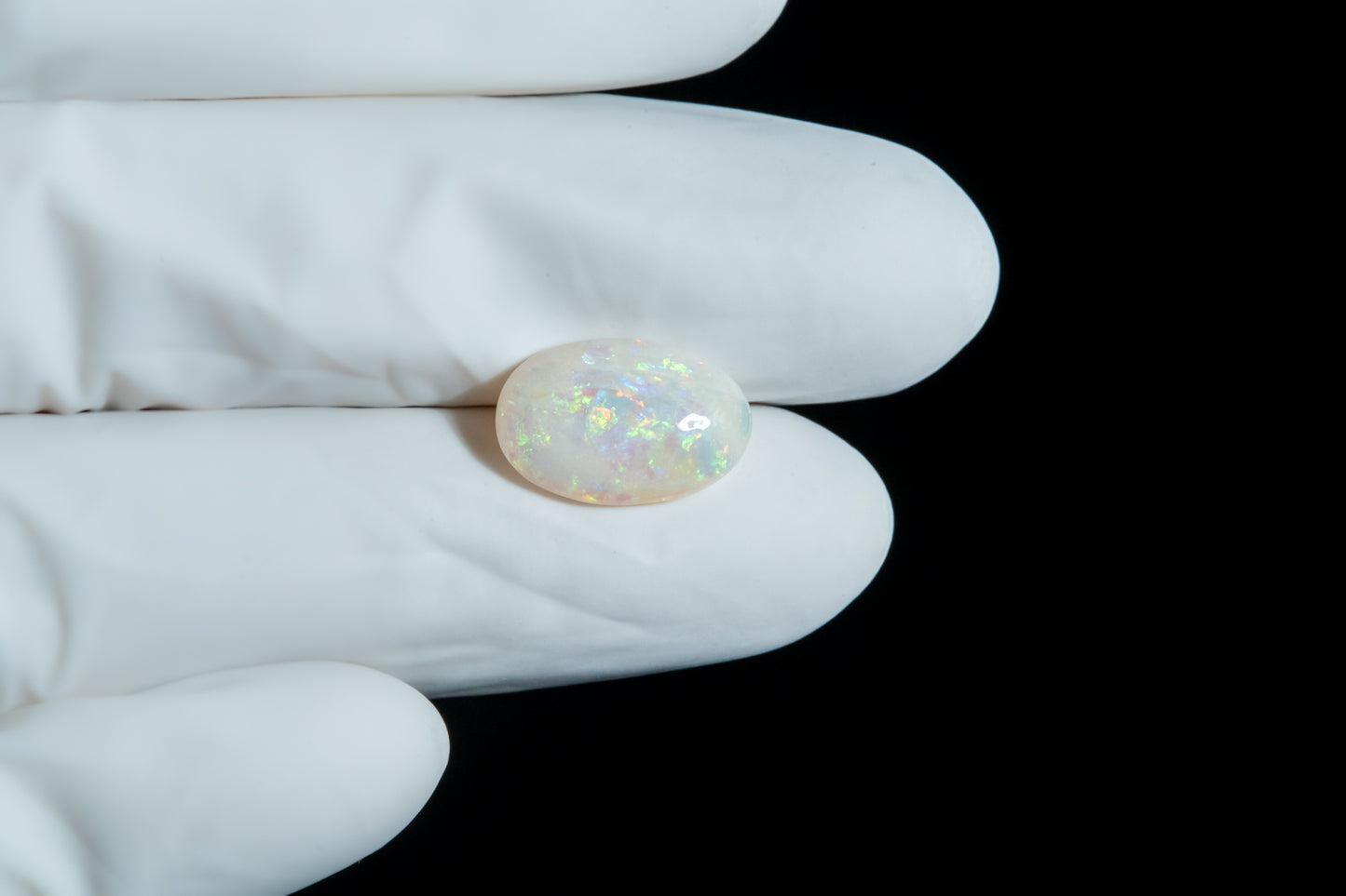 Natural Australian White Fire Opal 3.96 Carats