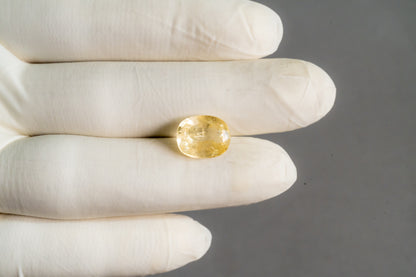 Natural Yellow Sapphire (Pukhraj) 8.13 Carats