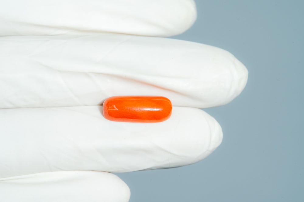Natural Italian Red Coral (Moonga) 7.09 Carats