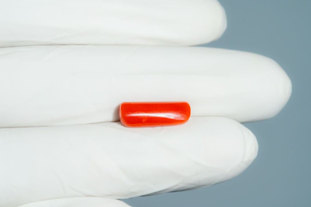 Natural Italian Red Coral (Moonga) 4.60 Carats