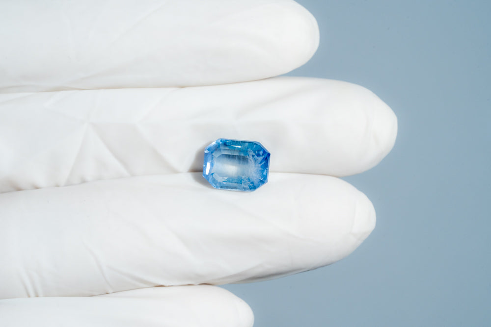Natural Blue Sapphire (Neelam) 6.38 Carats