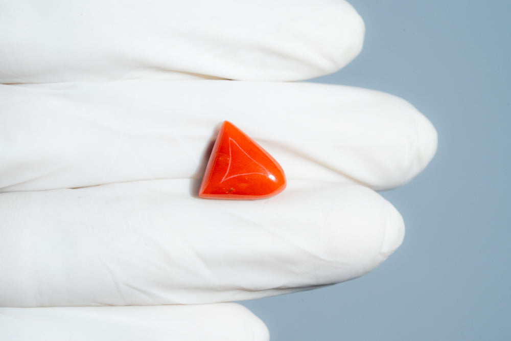 Natural Italian Red Coral (Moonga) 7.15 Carats