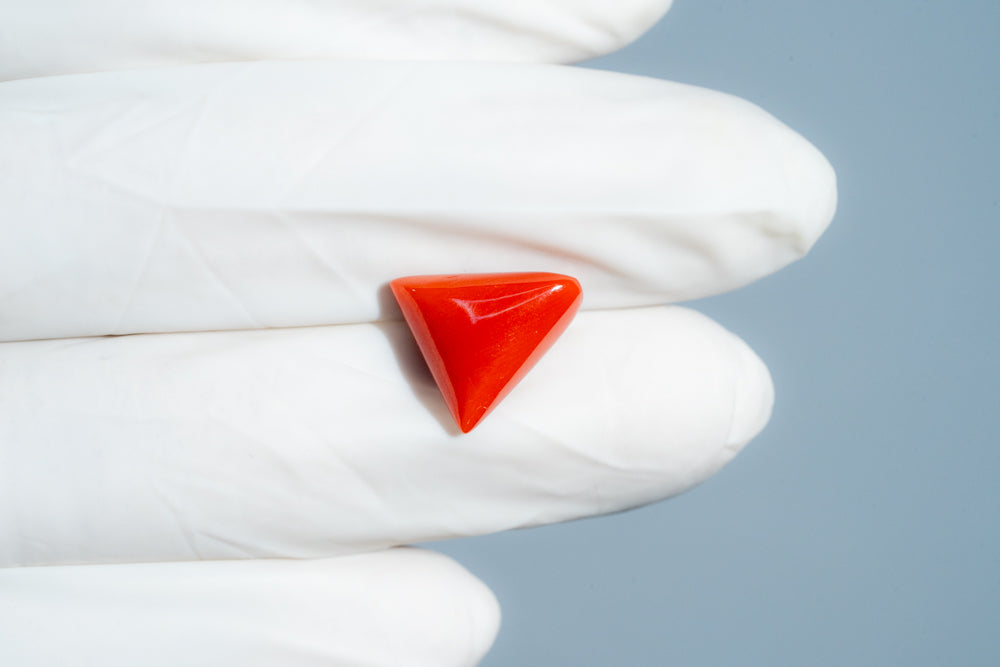 Natural Italian Red Coral (Moonga) 6.96 Carats