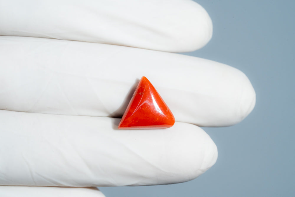 Natural Italian Red Coral (Moonga) 6.92 Carats