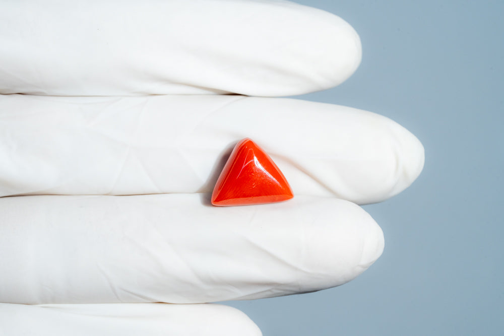 Natural Italian Red Coral (Moonga) 7.05 Carats