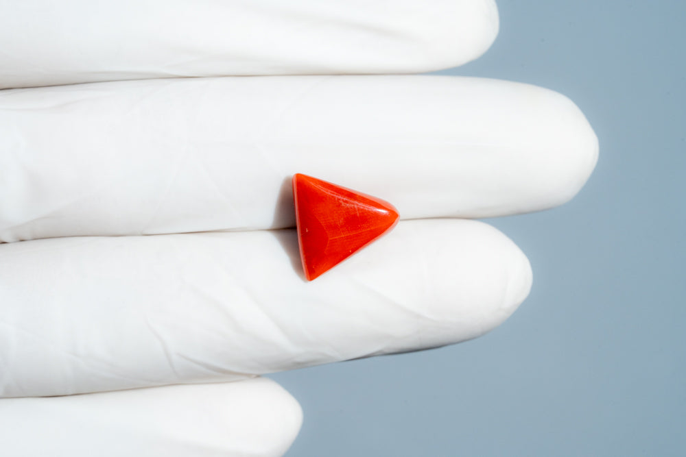 Natural Italian Red Coral (Moonga) 6.95 Carats