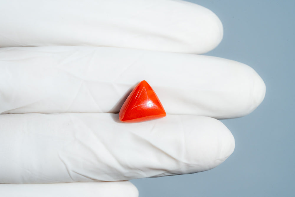 Natural Italian Red Coral (Moonga) 5.86 Carats