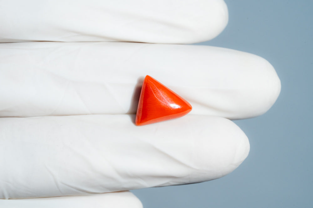 Natural Italian Red Coral (Moonga) 5.74 Carats