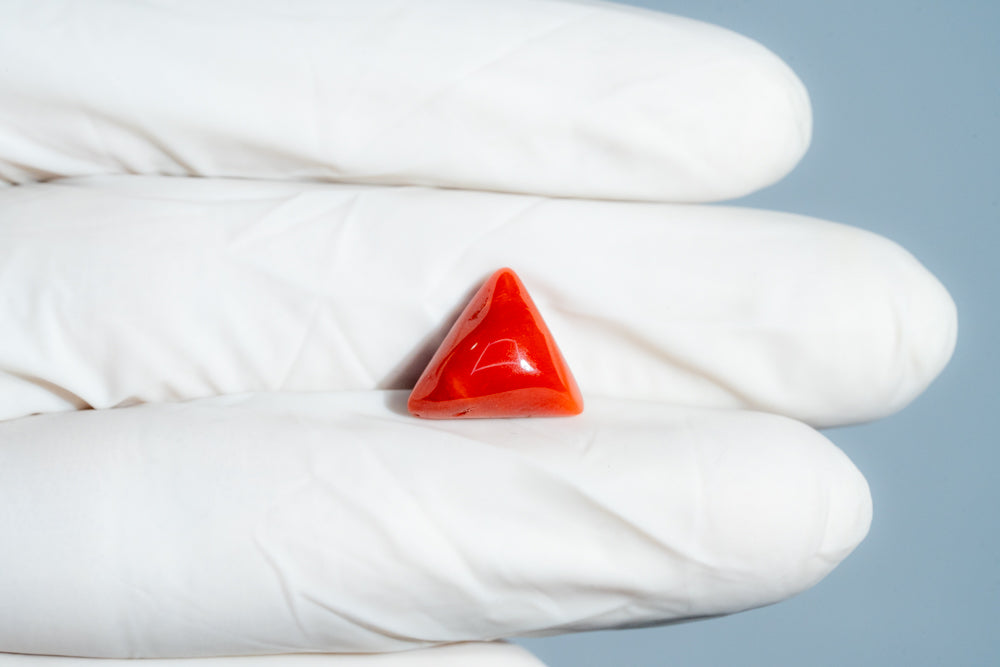 Natural Italian Red Coral (Moonga) 5.96 Carats
