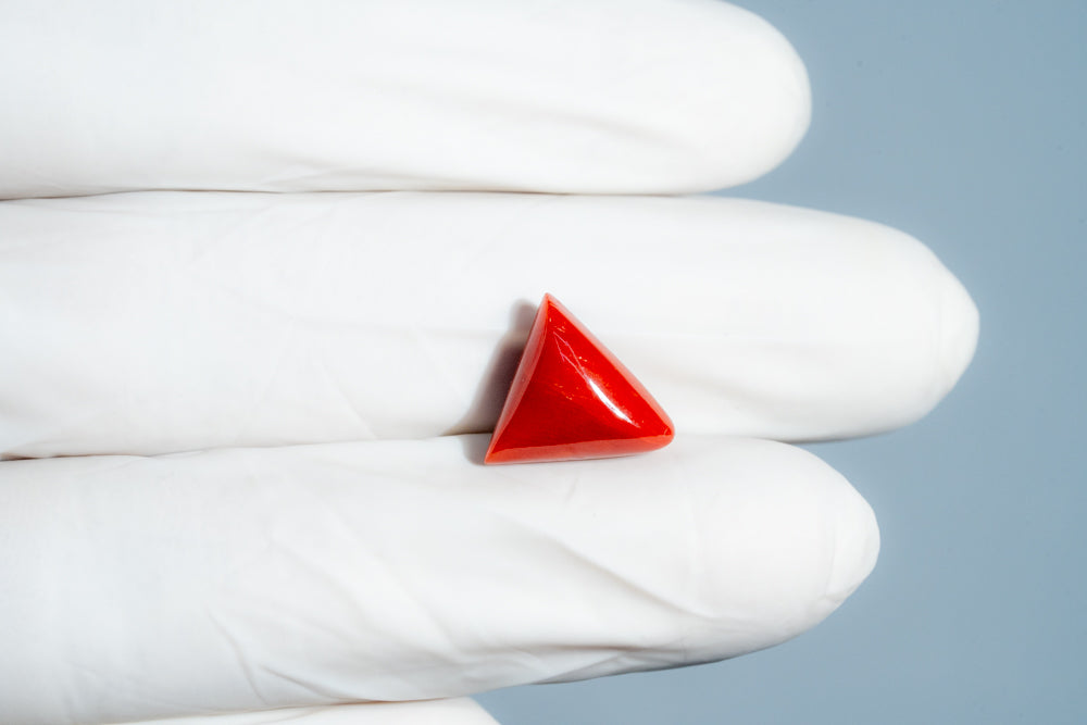NATURAL RED CORAL (Moonga) 6.19 CARATS