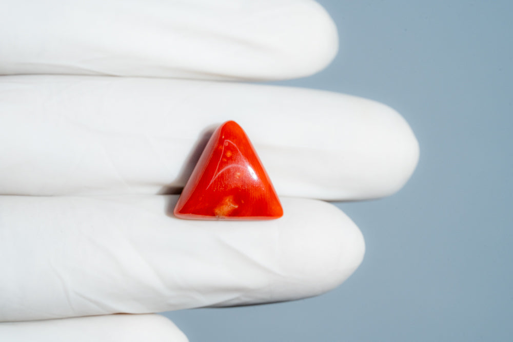 Natural Italian Red Coral (Moonga) 11.81 Carats