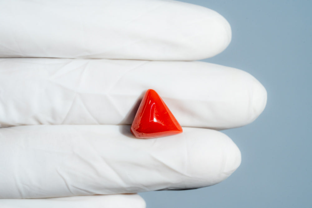 Natural Red Coral (Moonga) 8.01 Carats