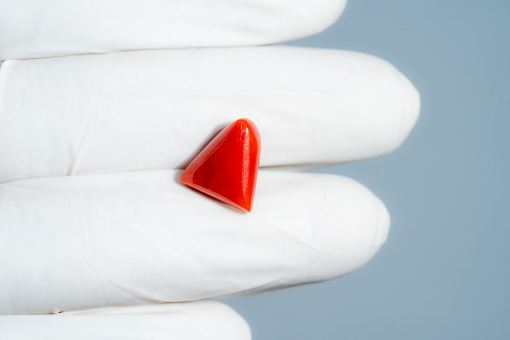Natural Italian Red Coral (Moonga) 6.45 Carats