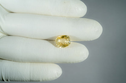Natural Yellow Sapphire (Pukhraj) 6.89 Carats