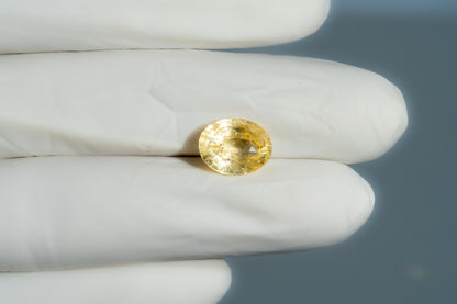 Natural Yellow Sapphire (Pukhraj) 6.48 Carats