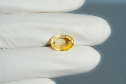 Natural Yellow Sapphire (Pukhraj) 6.22 Carats