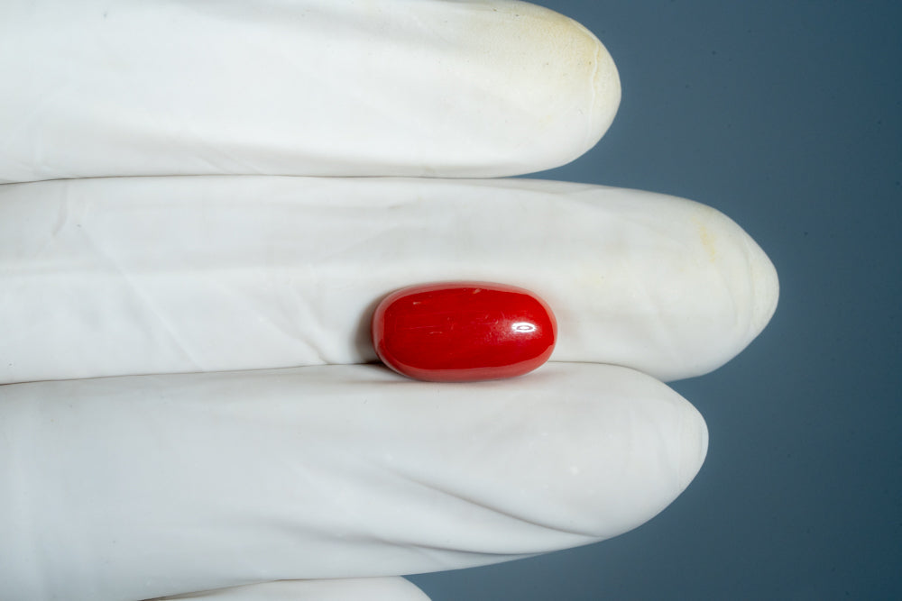 NATURAL RED CORAL (Moonga) 7.15 CARATS