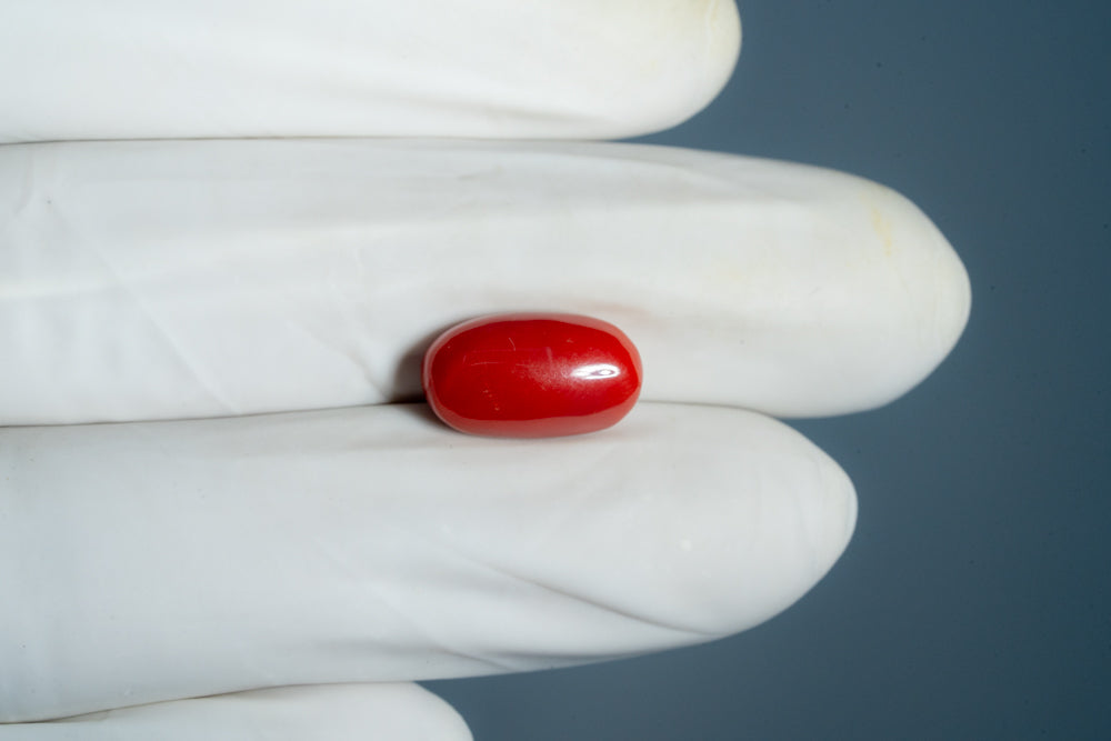 NATURAL RED CORAL (Moonga) 5.85 CARATS