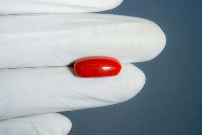 Natural Italian Red Coral (Moonga) 7.44 Carats