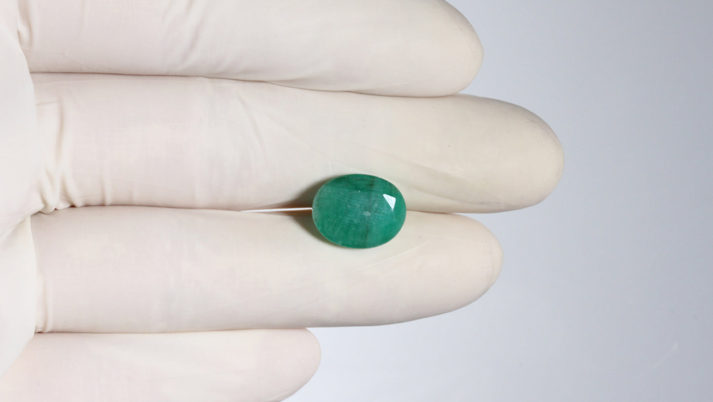 Minor Oil Natural Zambian Emerald (Panna) 7.29 Carats