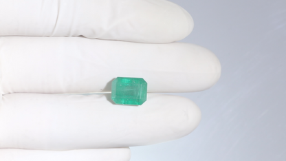 Minor Oil Natural Zambian Emerald (Panna) 6.88 Carats