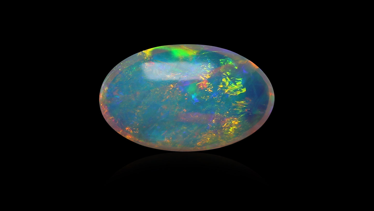 Natural Australian White Fire Opal 2.45 Carats
