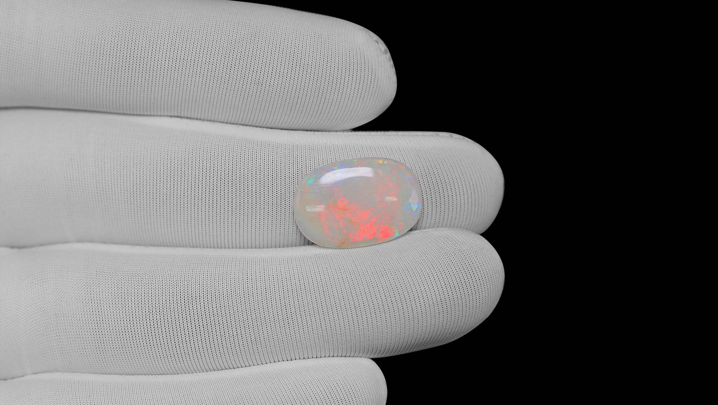 Natural Australian White Fire Opal 5.25 Carats