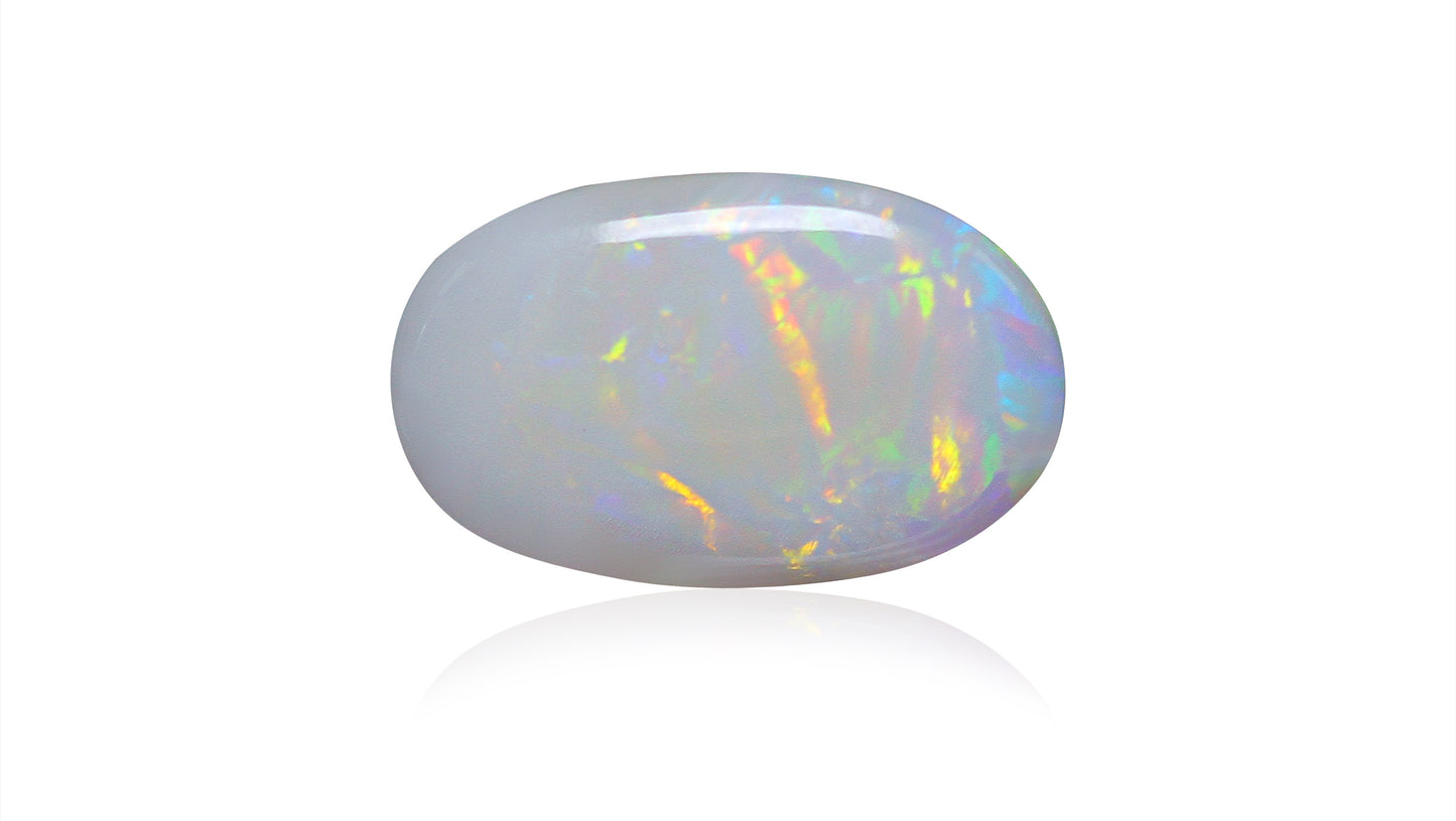Natural Australian White Fire Opal 5.84 Carats