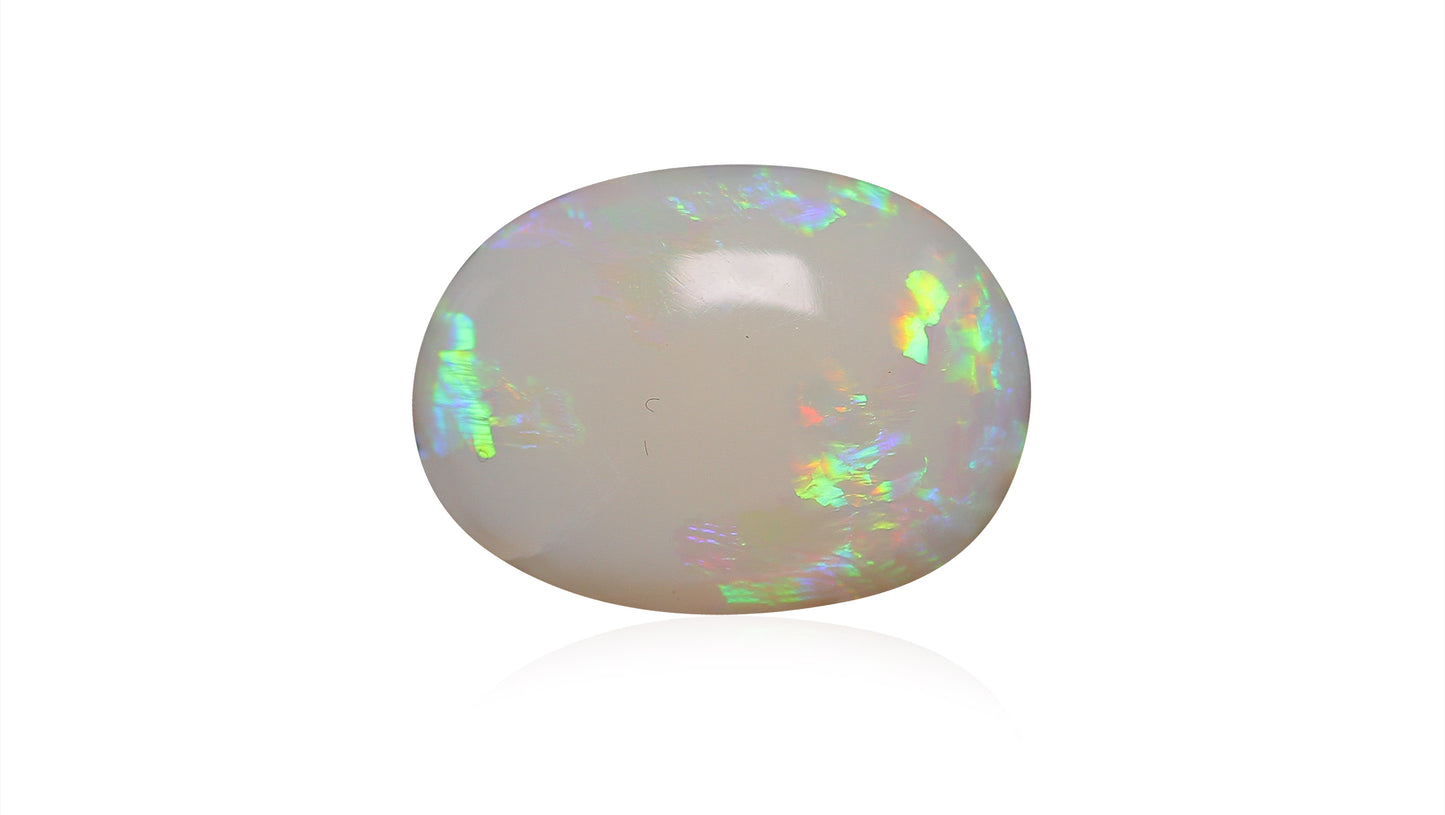 Natural Australian White Fire Opal 5.64 Carats
