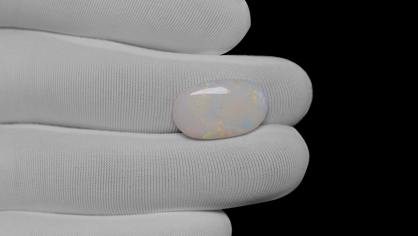 Natural Australian White Fire Opal 6.72 Carats