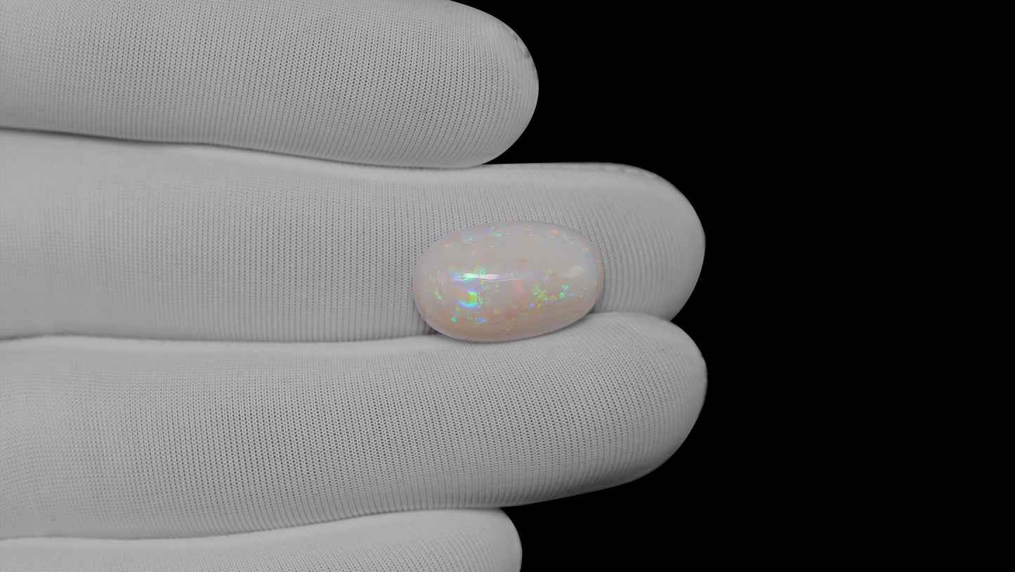 Natural Australian White Fire Opal 8.08 Carats