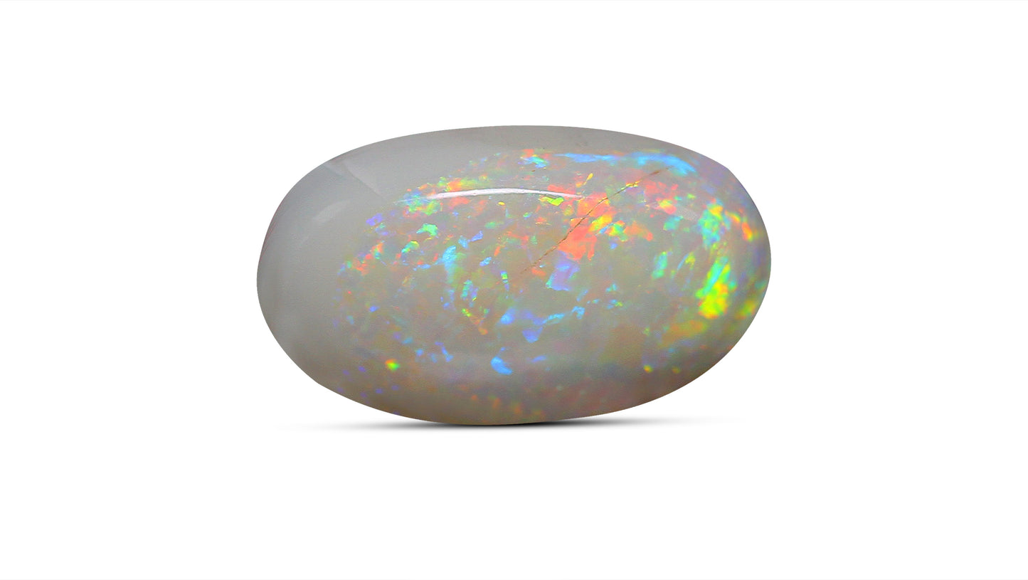 Natural Australian White Fire Opal 7.12 Carats