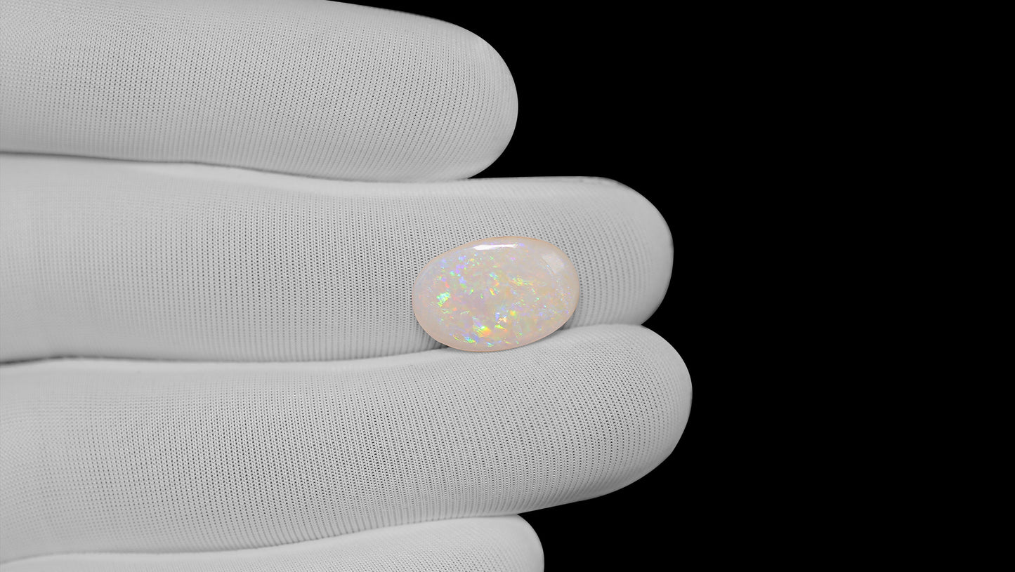 Natural Australian White Fire Opal 5.21 Carats