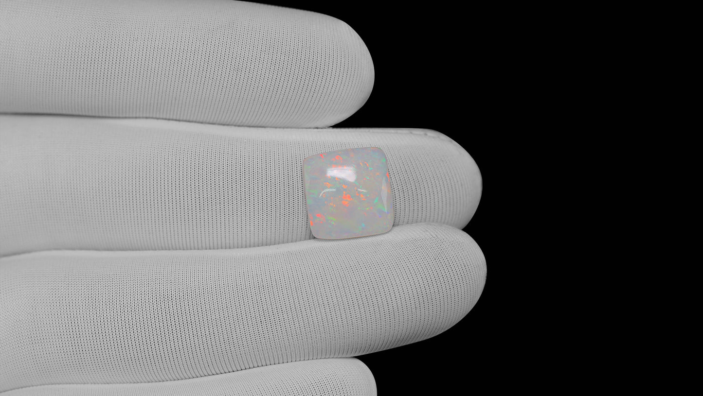 Natural Australian White Fire Opal 4.99 Carats
