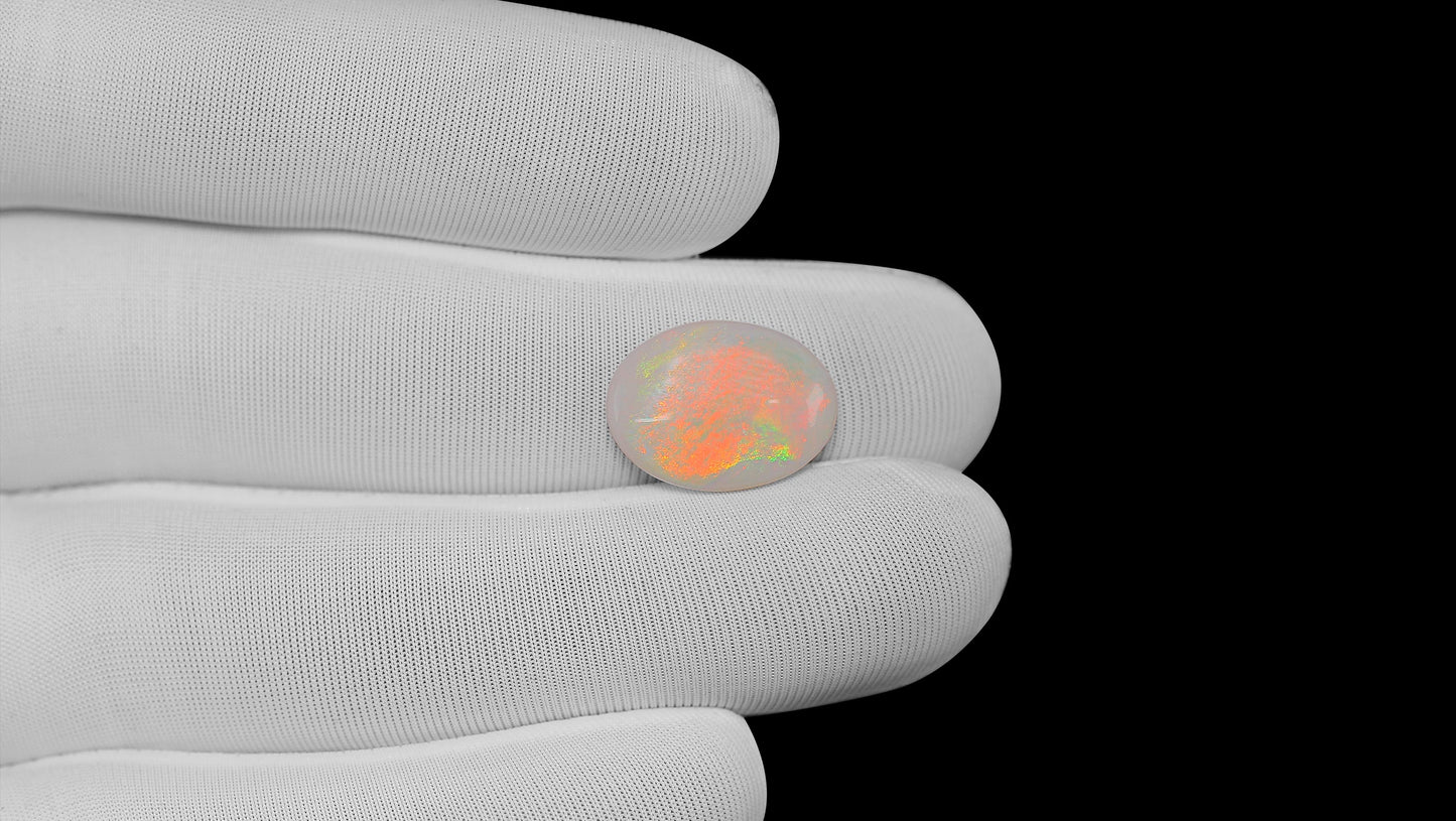 Natural Australian White Fire Opal 4.71 Carats