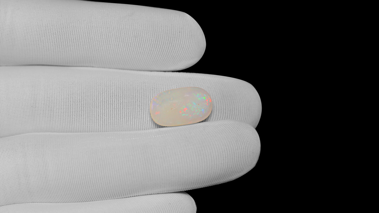 Natural Australian White Fire Opal 5.04 Carats