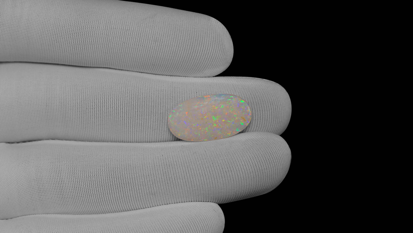 Natural Australian White Fire Opal 4.49 Carats