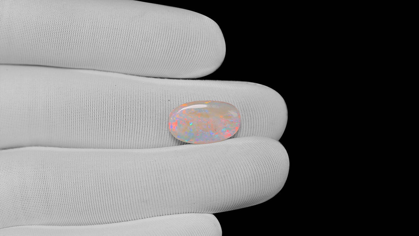 Natural Australian White Fire Opal 4.45 Carats