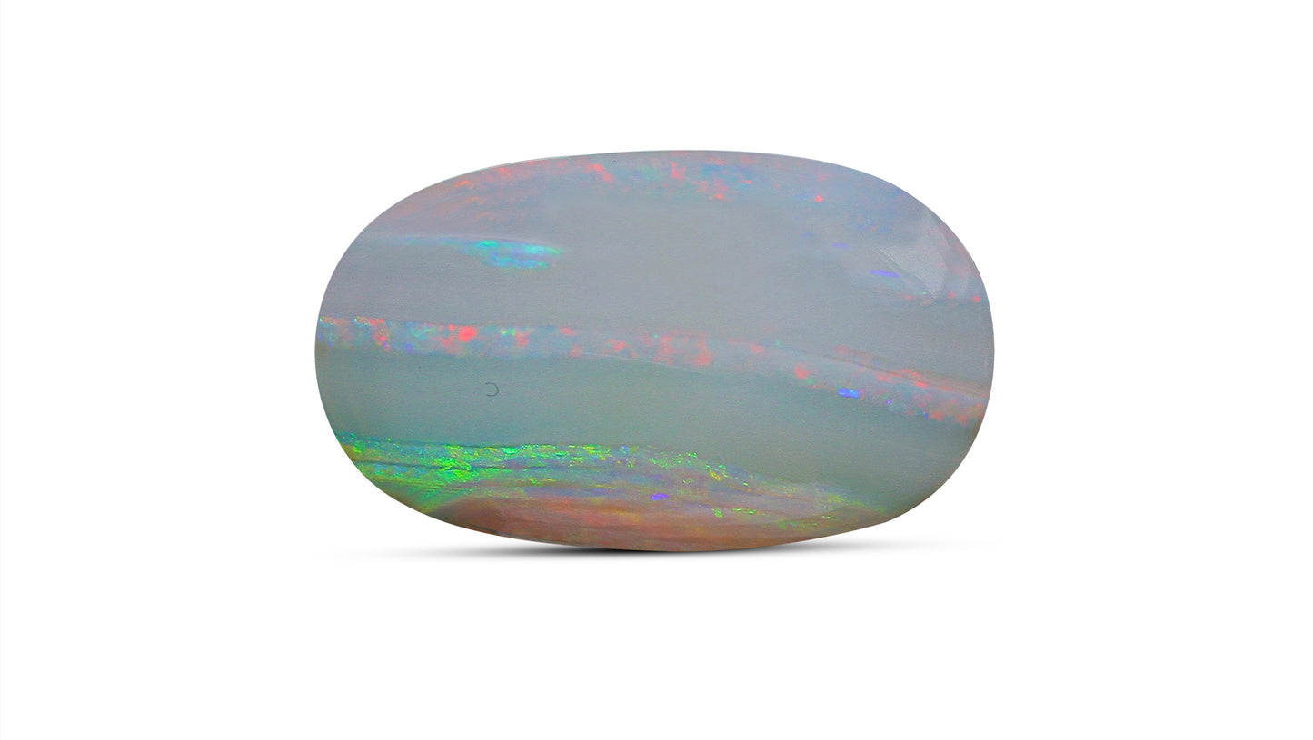Natural Australian White Fire Opal 7.38 Carats