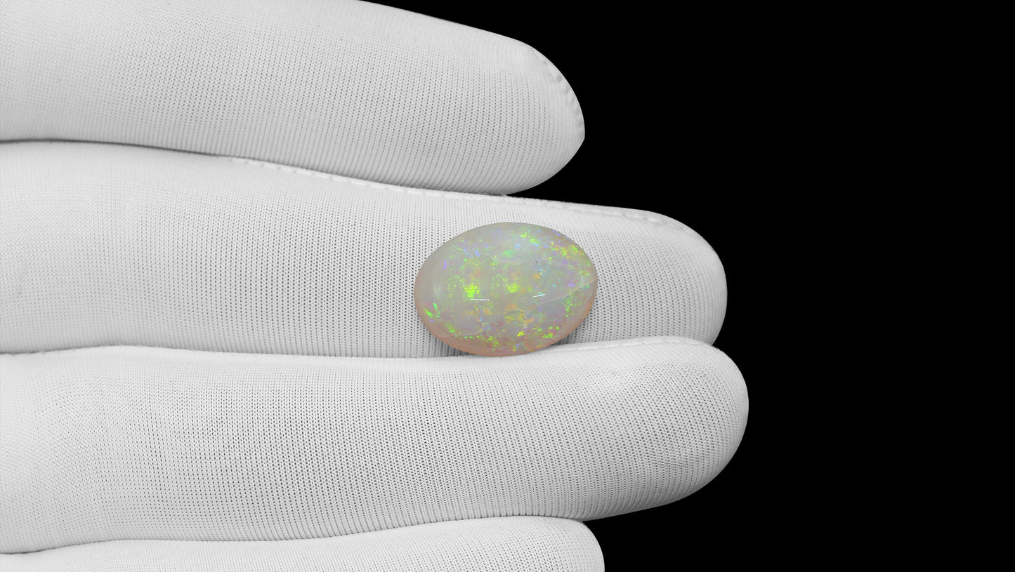 Natural Australian White Fire Opal 8.35 Carats