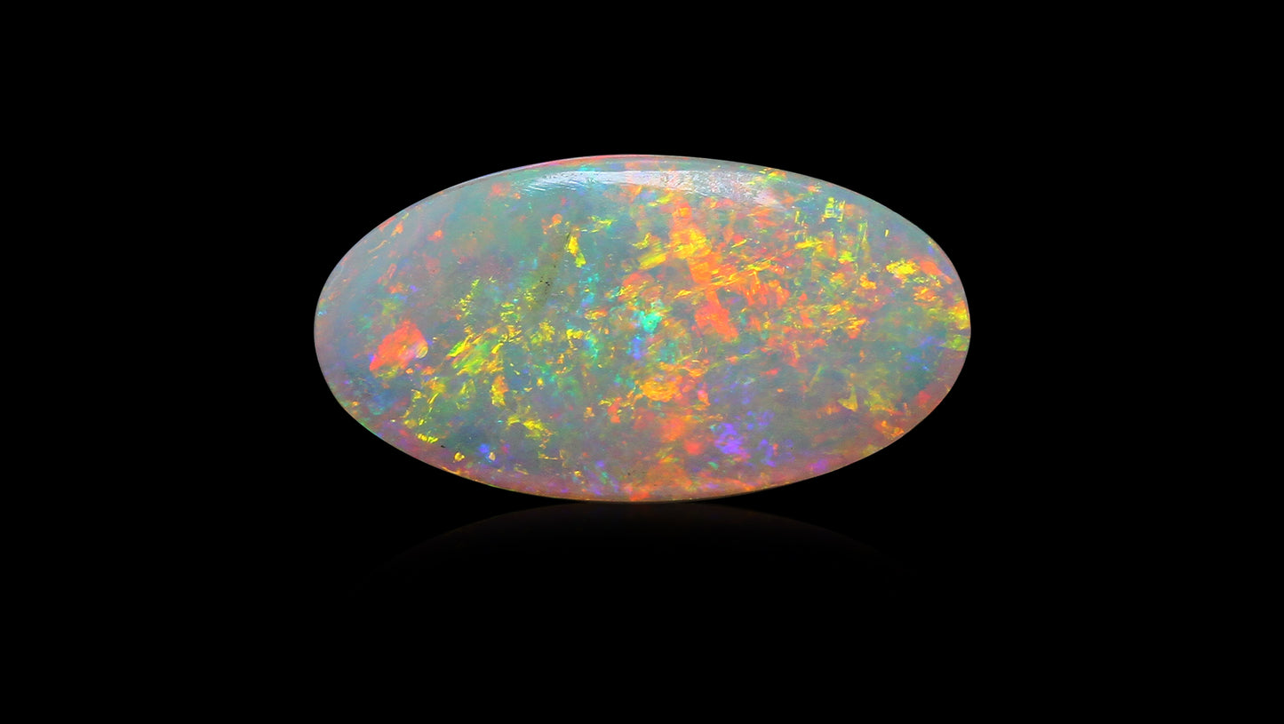 Natural Australian White Fire Opal 4.26 Carats