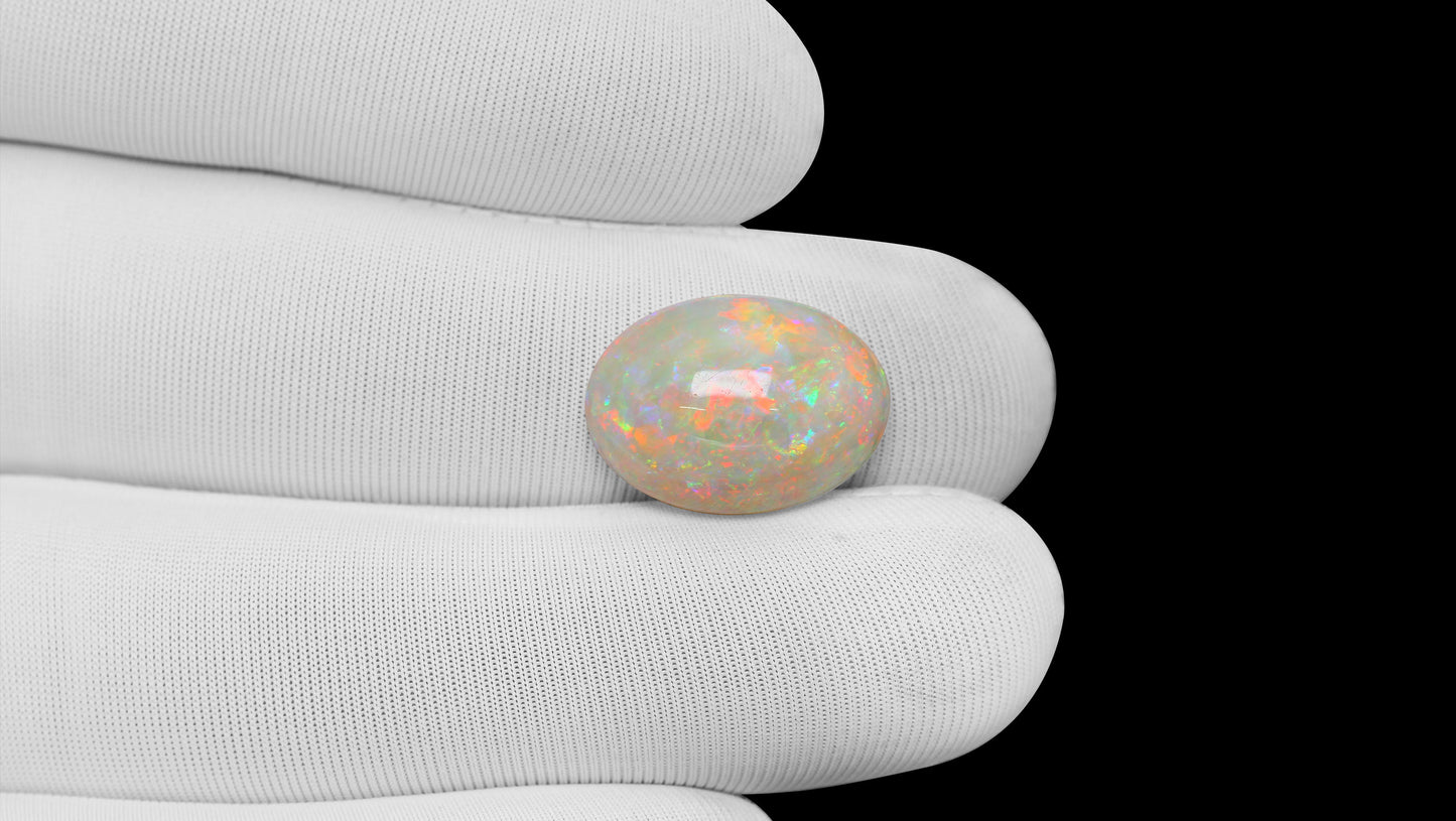 Natural Australian White Fire Opal 9.11 Carats