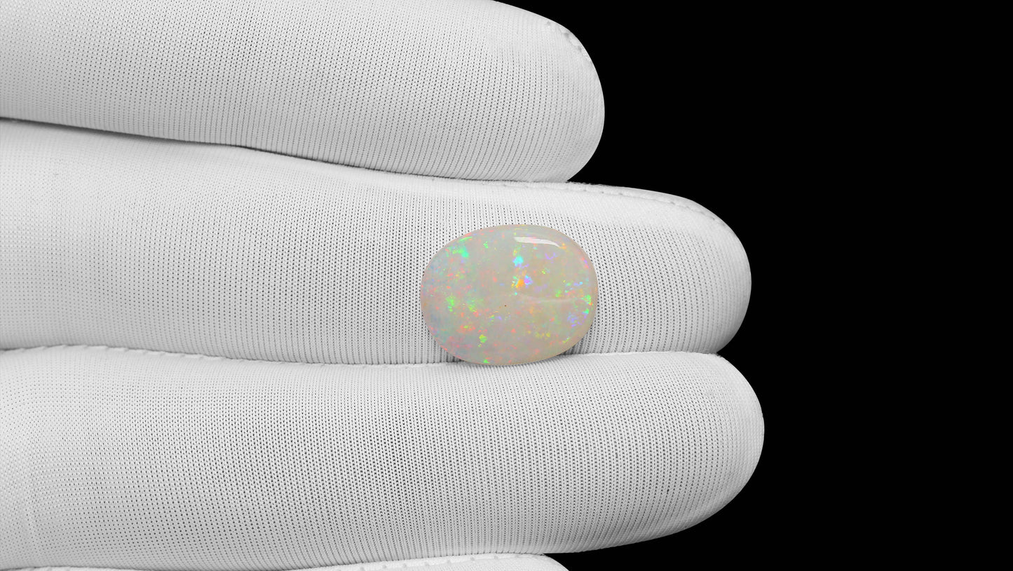 Natural Australian White Fire Opal 4.55 Carats
